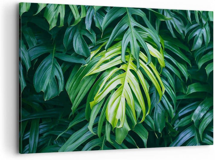 ARTTOR Bilder auf Leinwand 100x70cm Leinwandbild mit Rahmen Blume Natur Gross Wanddeko Bild Schlafzi