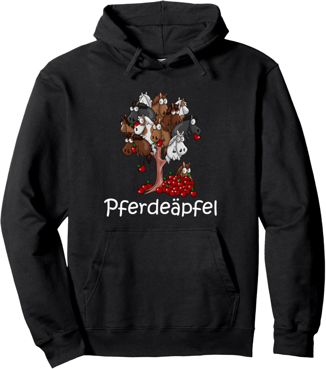 Pferdeäpfel Baum Spruch für Pferdebesitzer und Reiter Pullover Hoodie