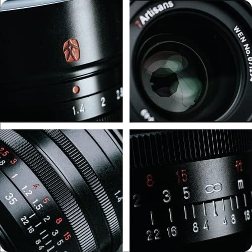 7artisans M35 mm f1.4 Full Frame Leica M-Mount Objektiv für Leica M4 M5 M6 M7 Leica SL, TL, CL-Serie