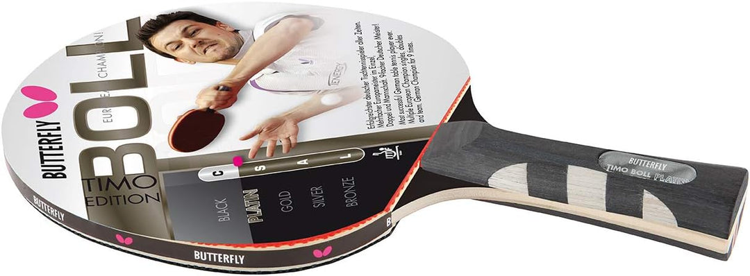 Butterfly Timo Boll Platin 2 x Tischtennisschläger + Cell Case Tischtennishülle + 2 x 3*** ITTF R40+