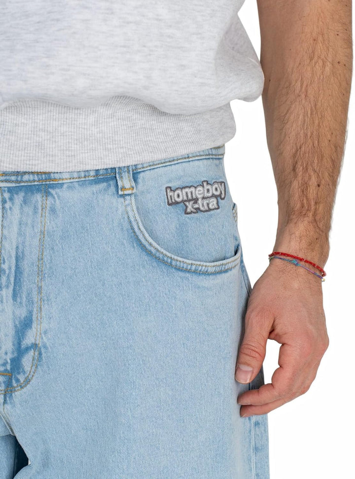 Homeboy Unisex Hose X-tra Monster Denim 25W / 28L Moon, 25W / 28L Moon