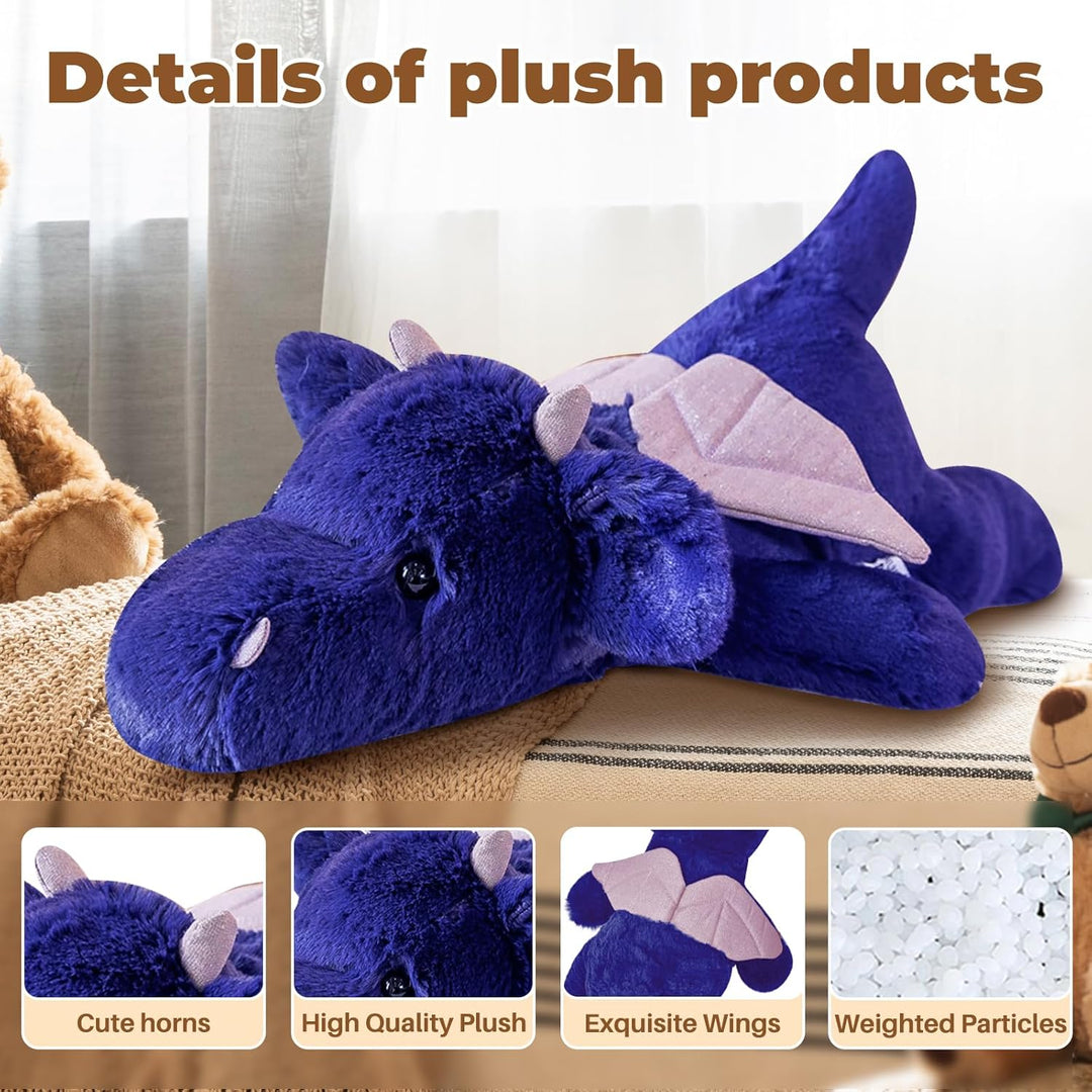 Gisqis Drache Kuscheltier Kawaii 48cm Gewicht Drachen Kuscheltier Dragon Stofftier Plushie Plüschtie