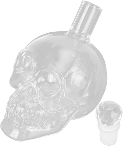 Flaschen Whiskey Skull, Whiskey Karaffe Dekanter, Totenkopf Whisky, Whisky Gläser, Kristall Whiskygl
