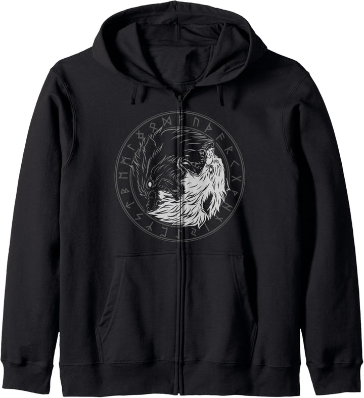 Sons Of Fenrir - Sköll und Hati - Ying Yang Wolf Kapuzenjacke