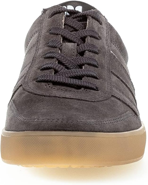Pius Gabor Herren Sneaker Low,Halbschuhe,zertifiziertes Leder,Wechselfussbett 45 EU Grau Dk Grey, 45