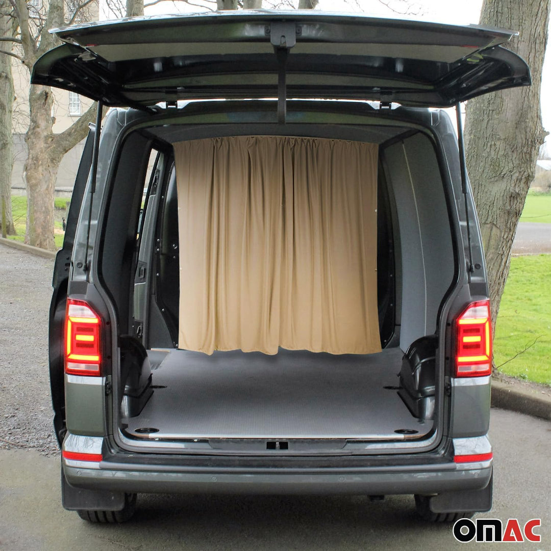 Autogardinen Fahrerhaus Mass Gardinen Camping Sonnenschutz Beige 200x180 200x180 Beige / Autogardine