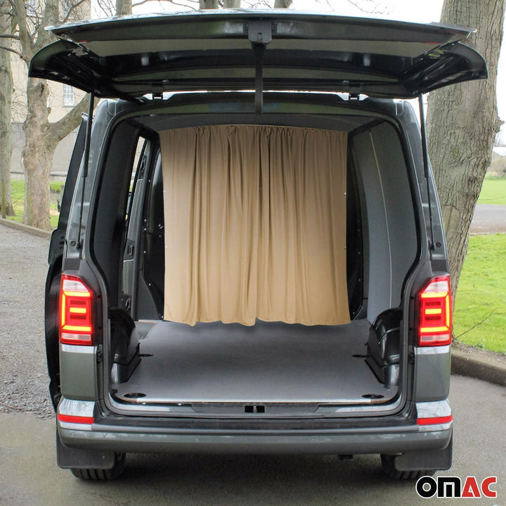 Autogardinen Fahrerhaus Mass Gardinen Camping Sonnenschutz Beige 200x180 200x180 Beige / Autogardine