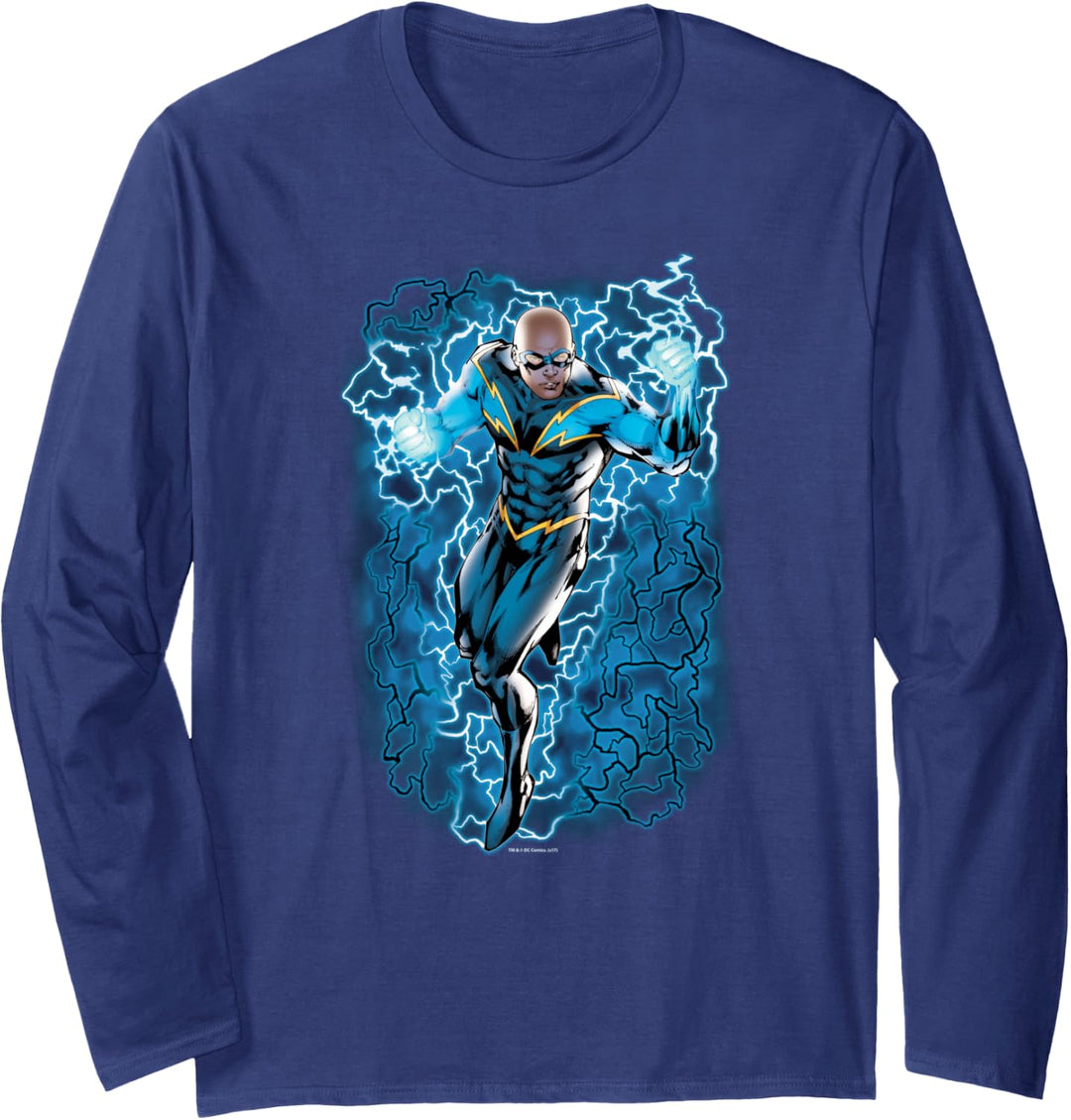Justice League Black Lightning Bolts Langarmshirt