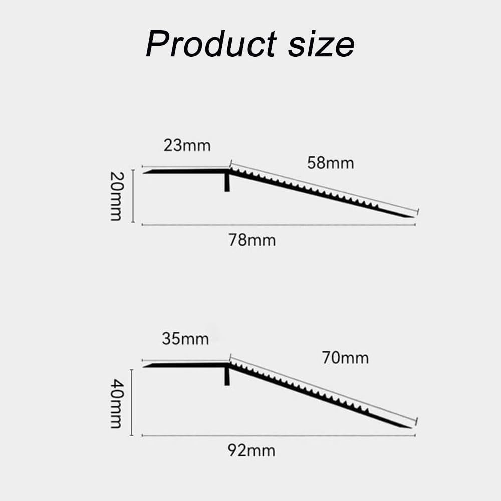 ZJIEX Übergangsprofil Höhenausgleich 20mm/ 40mm, Übergangsschiene Aluminium Übergangsleiste, Bodenp