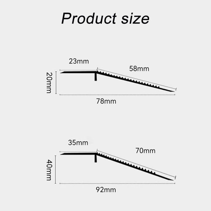 ZJIEX Übergangsprofil Höhenausgleich 20mm/ 40mm, Übergangsschiene Aluminium Übergangsleiste, Bodenp