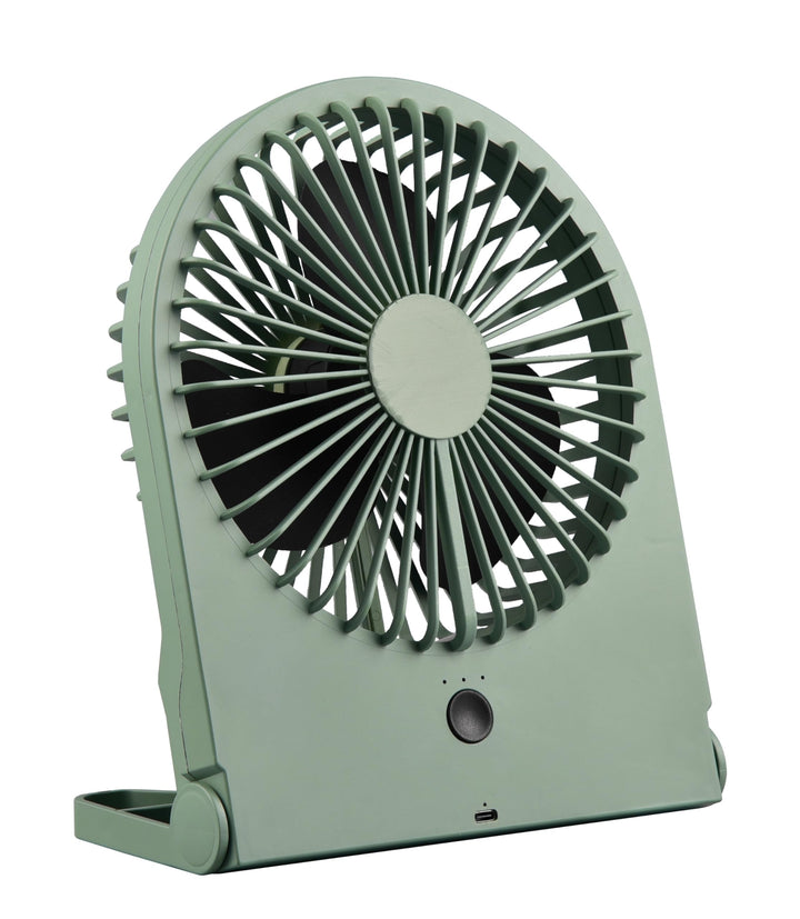 RL LIVE YOUR LIGHT Reality Leuchten Tisch Ventilator Breezy R044-49, Kunststoff Pistaziengrün, 2 Wat