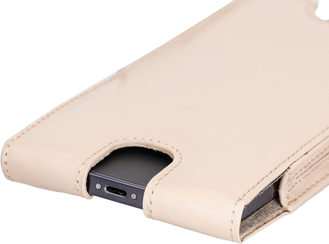 Solo Pelle Lederhülle für das iPhone 12/12 Pro / 13/13 Pro bis 6.1 Zoll Stanford Case Leder Hülle Le