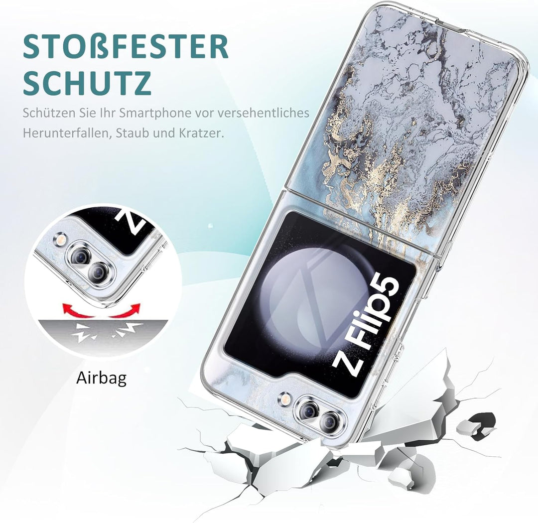 2 Stücke Kompatibel Mit Samsung Galaxy Z Flip 5 5G Hülle Silikon Dünn Klar Case Slim Flexible Cover