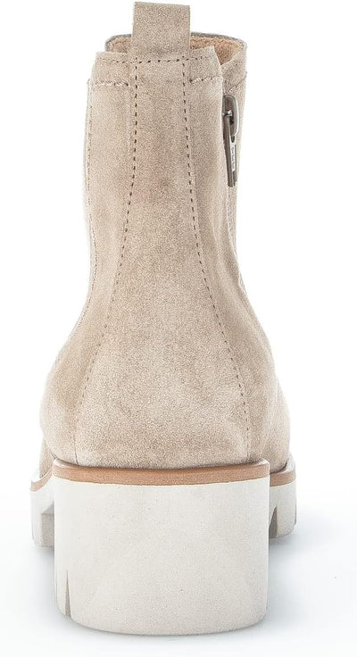 Gabor Damen Chelsea Boots, Frauen Stiefeletten,Wechselfussbett 42 EU Beige Kiesel 12, 42 EU Beige Ki