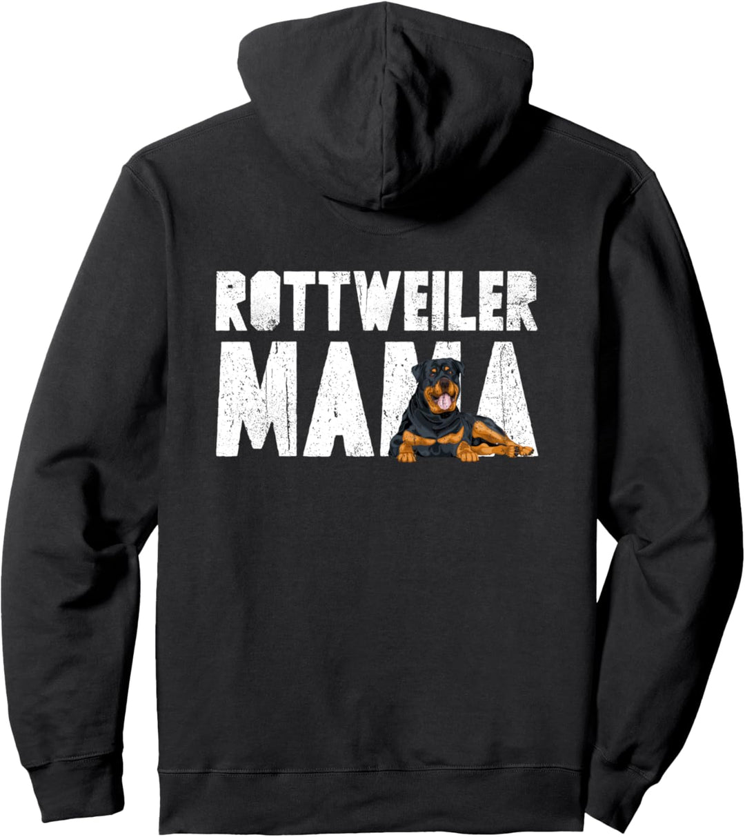 Rottweiler Mama Mutter Mami Hundemama Frau Dame Kampfhund Pullover Hoodie