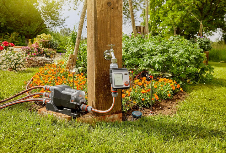 Gardena Wasserverteiler automatic: 6-Wege-Verteiler, einfache Bedienung, platzsparend, flexibel eins