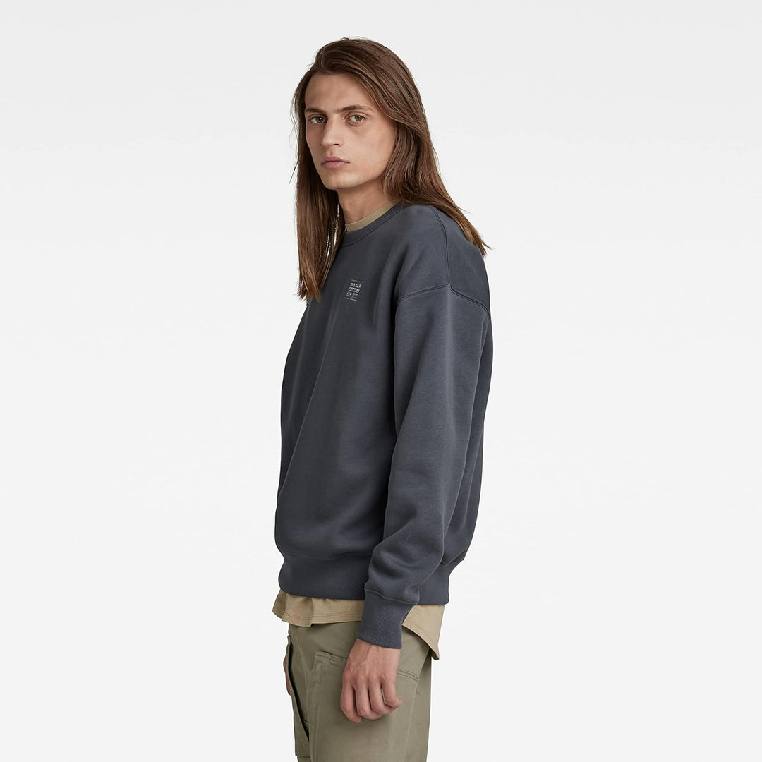 G-STAR RAW Herren Unisex Core Oversized Sweats, Blau (Fantem Blue D21139-c235-863)