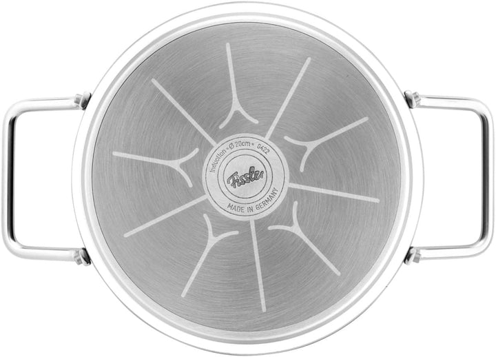 Fissler Adamant / Aluminium-Kochtopf (Ø 20 cm, 2,7L) Töpfe-beschichtet mit Metall-Deckel, antihaften