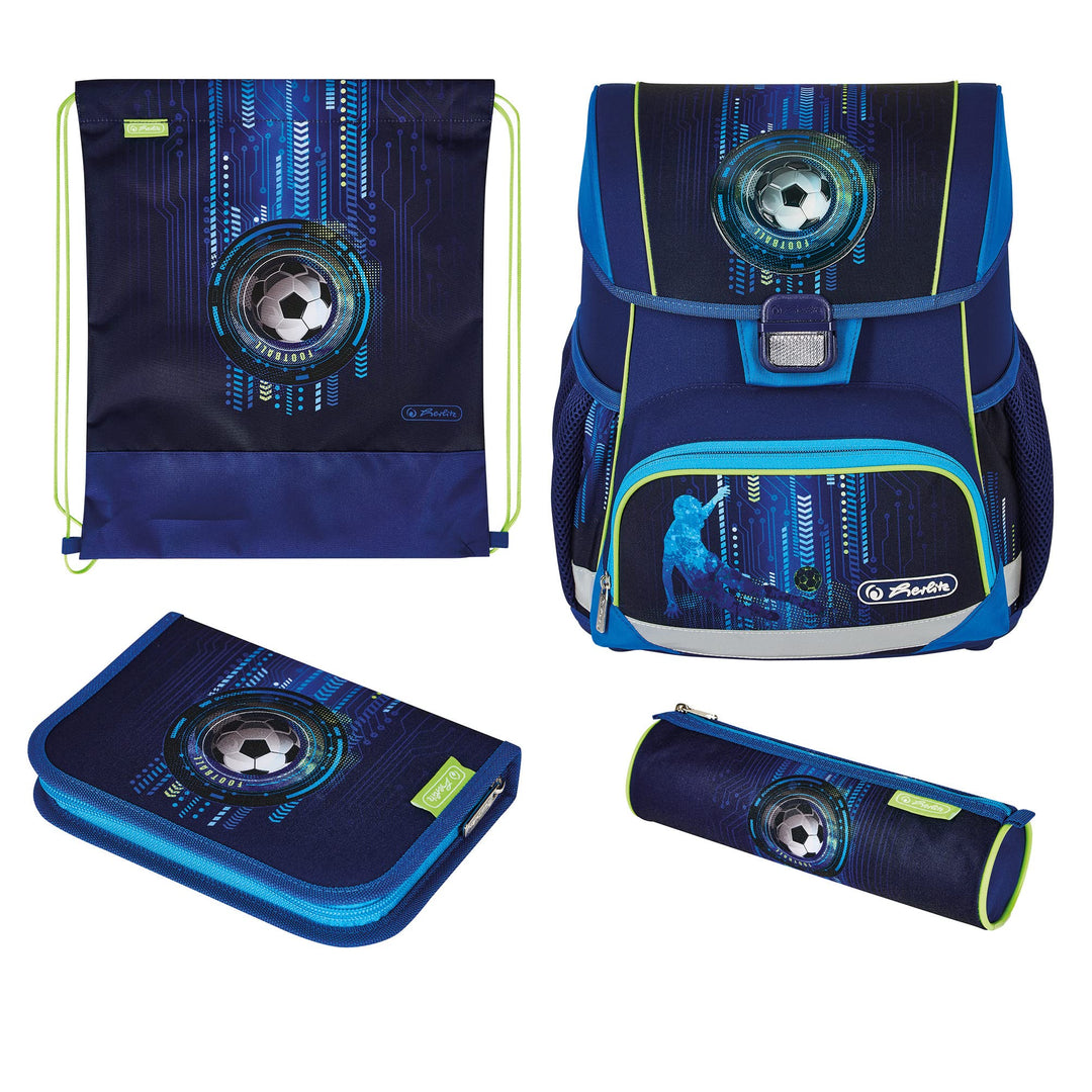 herlitz 50037421 Schulranzen Loop Plus, Soccer, 1 Stück
