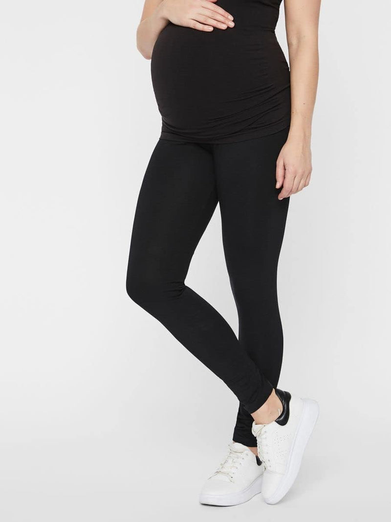 MAMALICIOUS Damen Umstandsleggings (2er Pack) M Schwarz (Black Pack: Black), M Schwarz (Black Pack: