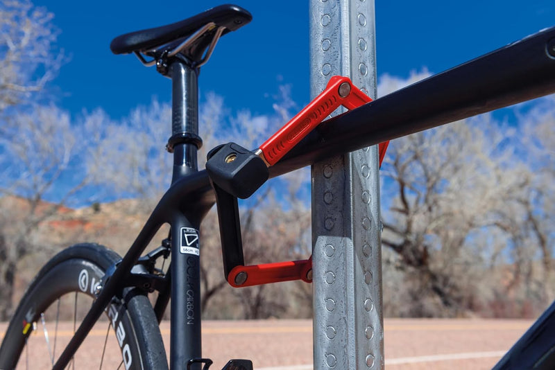 ABUS Faltschloss Bordo Lite 6055K SH mit Halterung - Extra-leichtes Fahrradschloss aus Spezialstahl