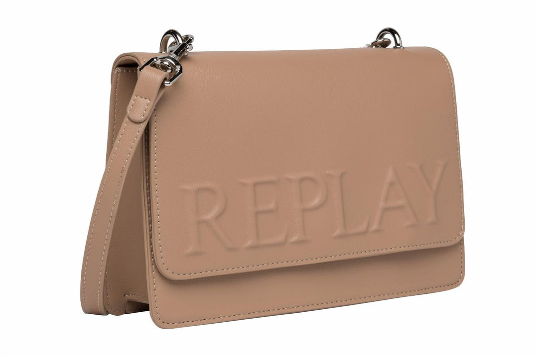 Replay Damen Umhängetasche Klein Pale Grey Brown 081, Pale Grey Brown 081