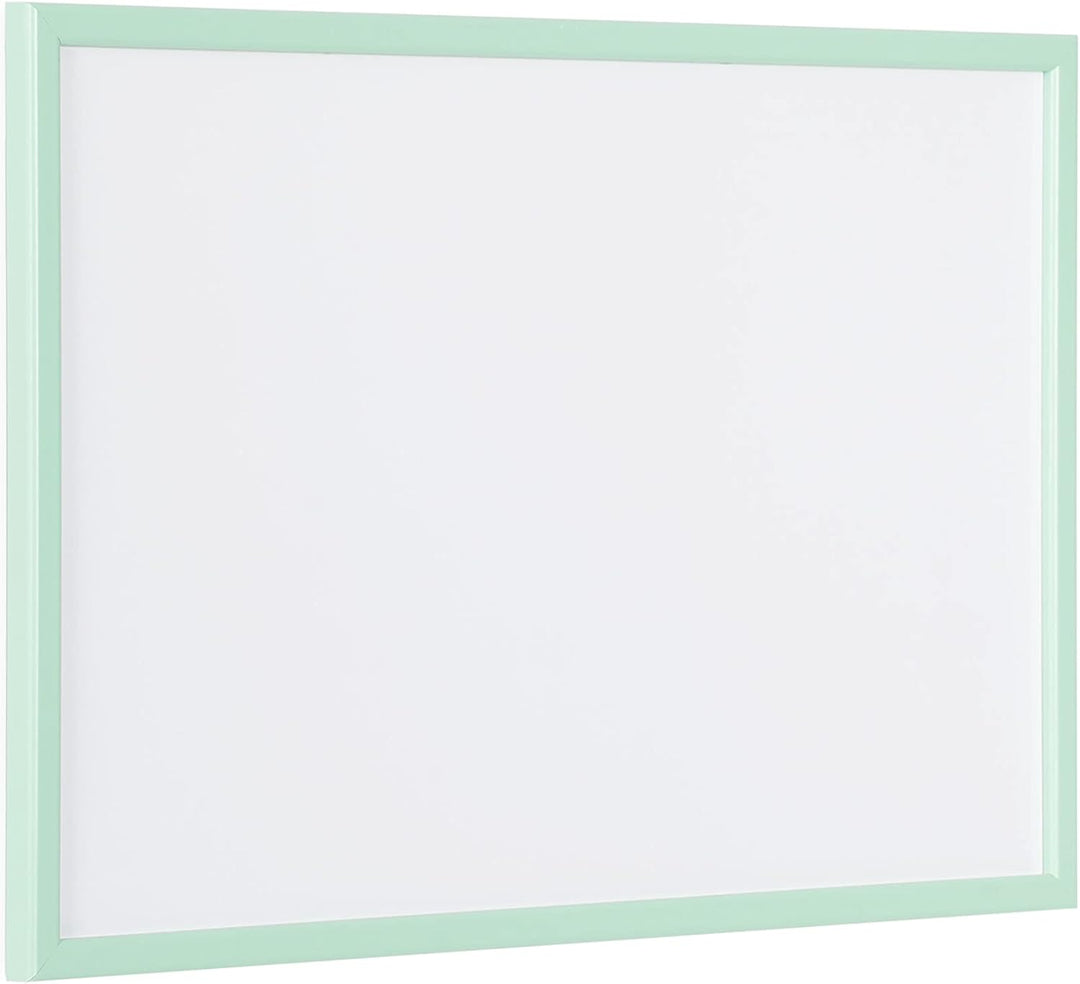 Bi-Office Whiteboard, magnetisch, trocken abwischbar, Rahmen aus Holz, Pastellgrün, MDF, 80 x 60 cm