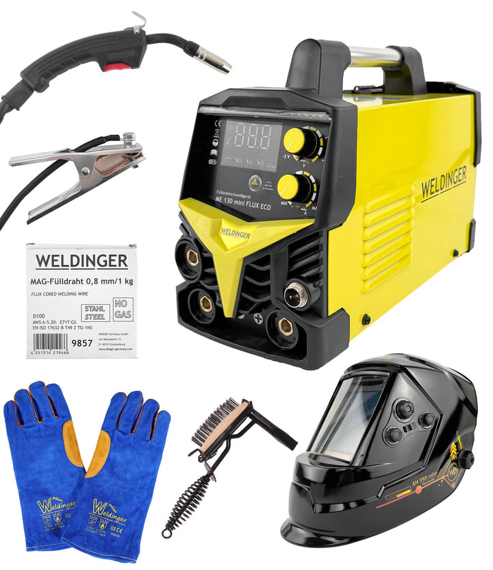 WELDINGER Komplettset ME 130 mini FLUX ECO Fülldrahtschweissgerät mini FLUX ECO Komplettset, mini FL