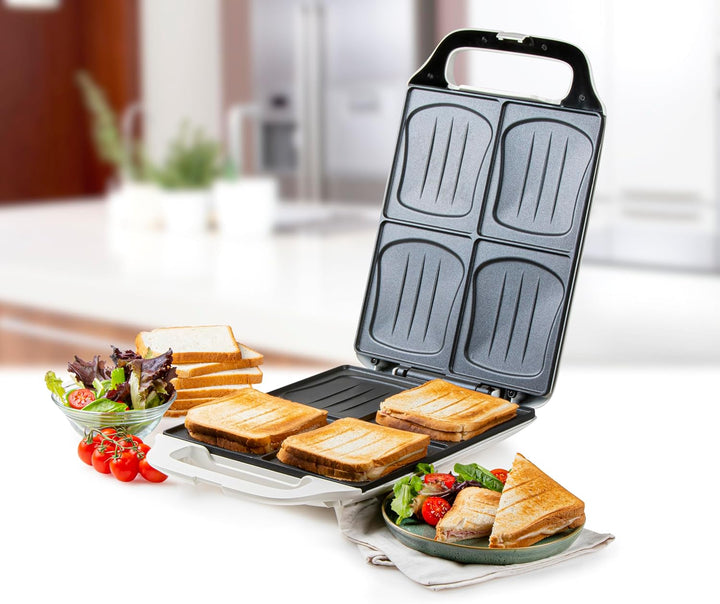 XXL Familien-Sandwich-Toaster DOMO DO9064C Sandwichmaker für 4 Sandwiches in