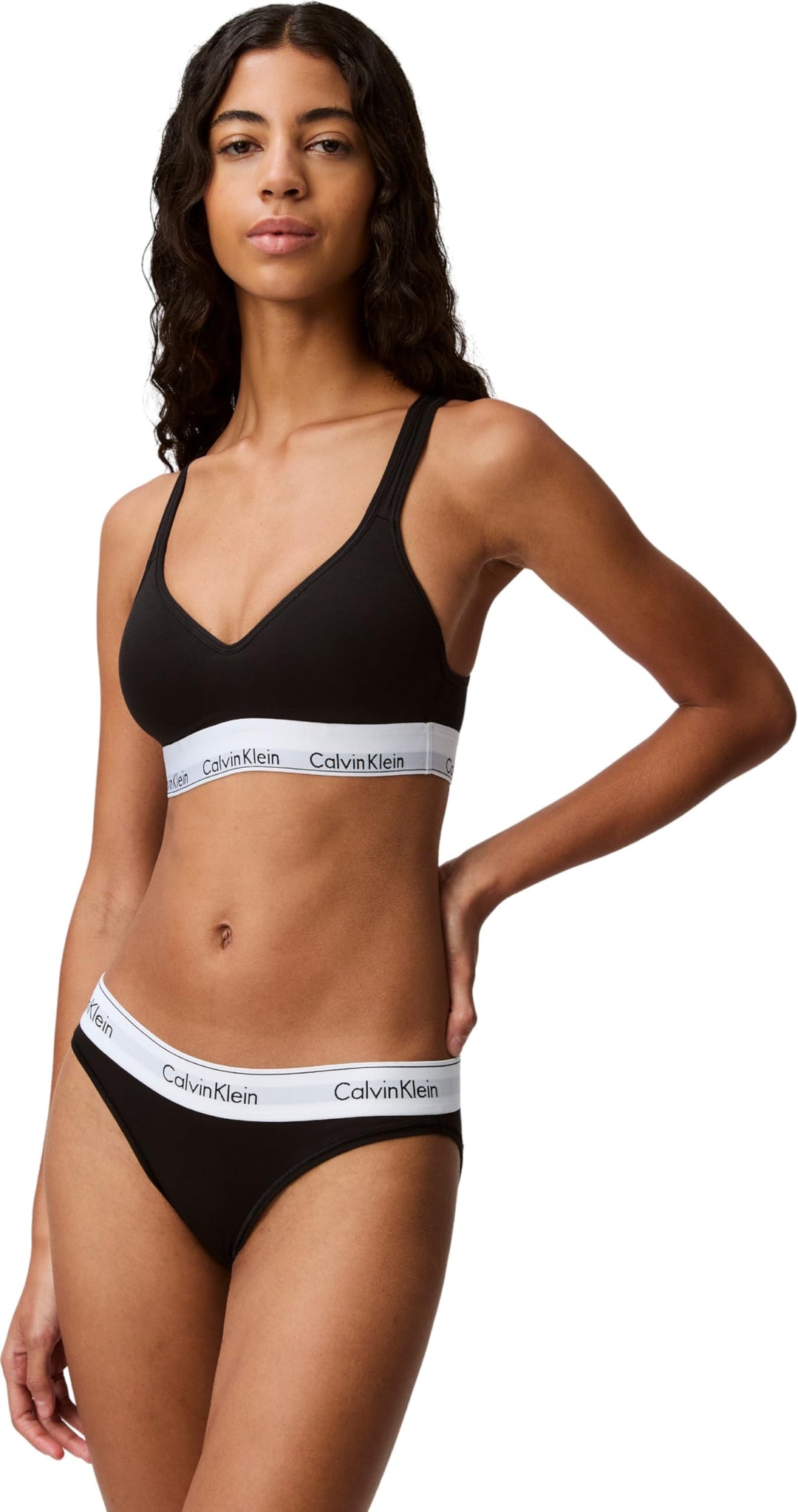 Calvin Klein Damen Slip Bikini Form Baumwolle mit Stretch S Schwarz, S Schwarz