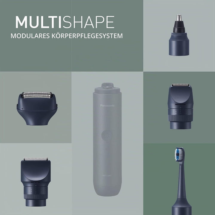 Panasonic MULTISHAPE modulares Körperpflege-System für Männer, Bart-/Haartrimmer, Bart-/Haar-/Körper