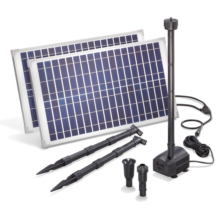 Solar Teichpumpe 50 Watt Solarmodul 1750 l/h Förderleistung 3,0 m Förderhöhe esotec Professional Pro