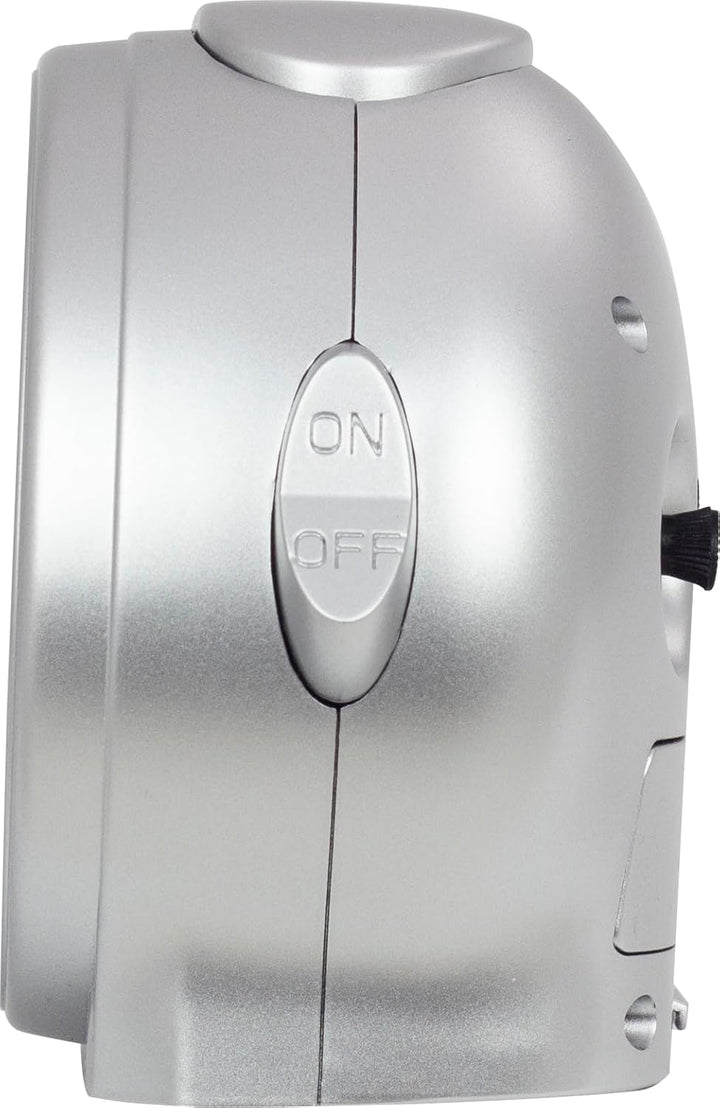 29688-07-Eurotime-Kinder-Quarzwecker mit schleichender Sekunde, Crescendo Alarm, Licht/Snooze, Weckw