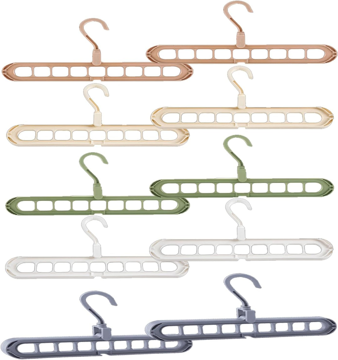 9 in 1 Kleiderbügel, Cascading Clothes Hanger, Multi Bügel Magic Hanger Organizer, für Kleiderschran