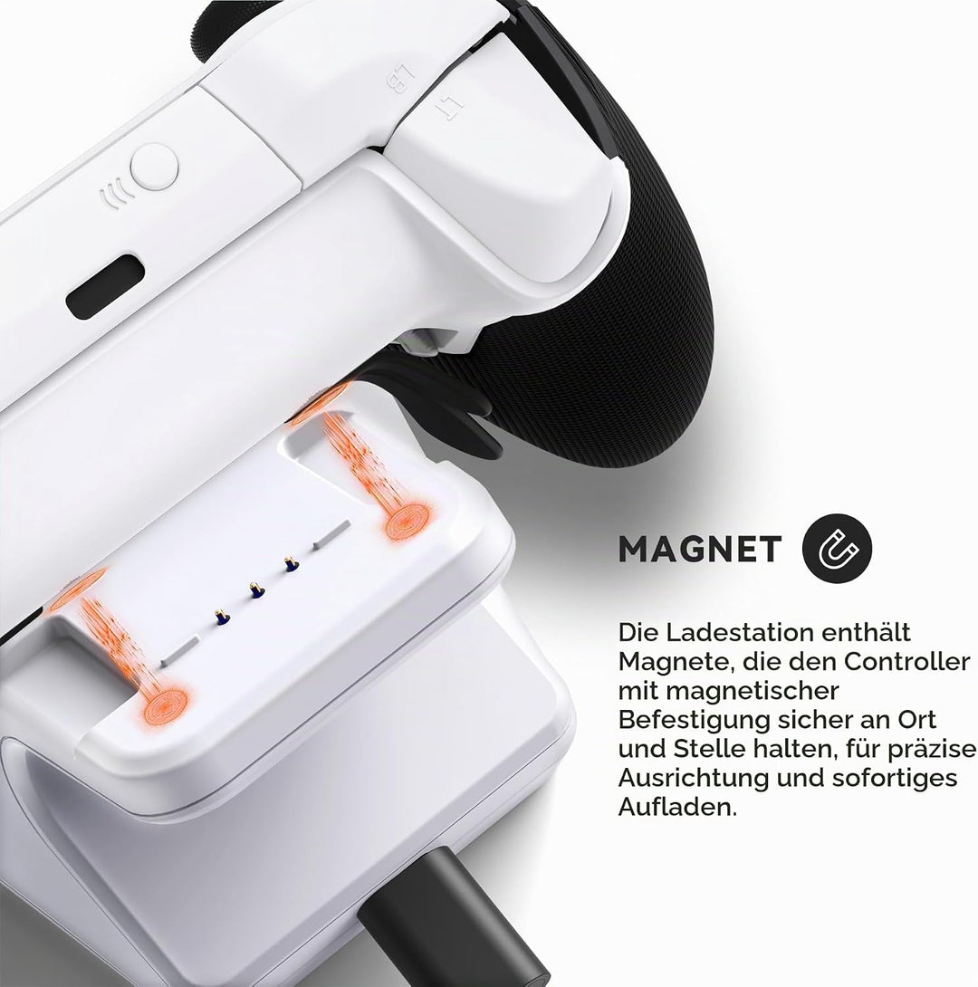 Ladestation für Xbox Elite Series 2 Controller, Magnetische Ladegerät Dock Zubehör für Xbox Elite Se