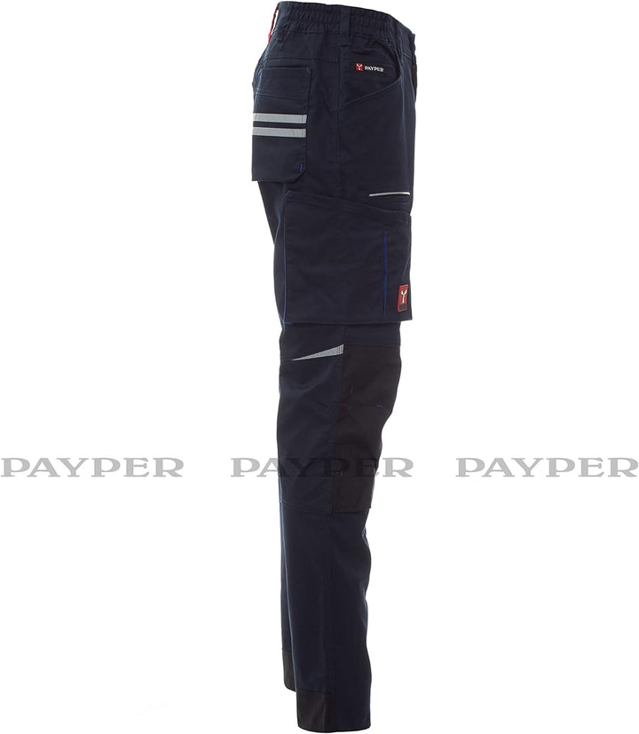 PAYPER NEXT400 Arbeitshose multifunktionale Stretch-Unisex-Hose Twill mit 30% Baumwolle und 20% inno