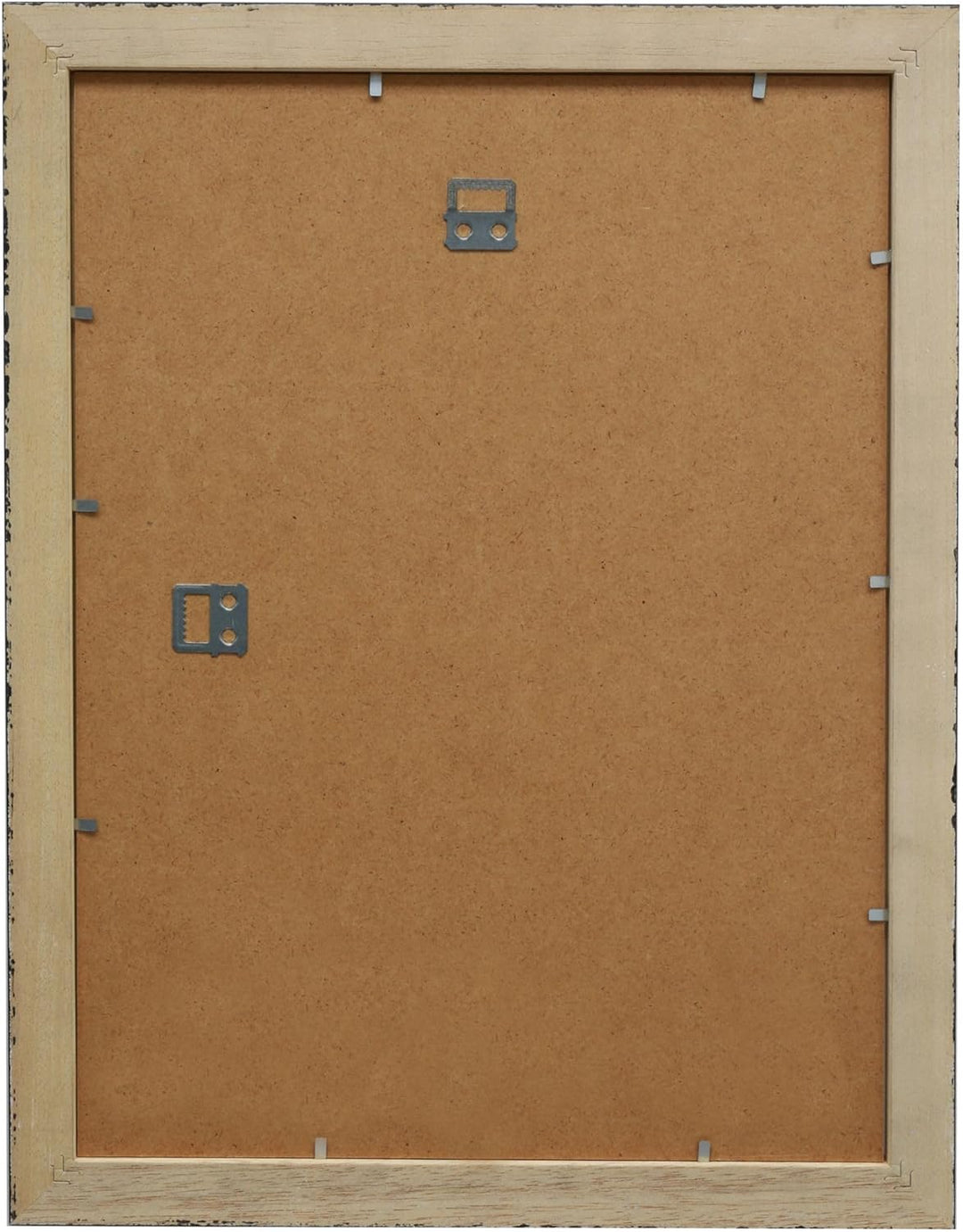 Deknudt Frames S221H1 40x50cm, Bilderrahmen weiss mit naturfarbigem Akzent, Holz 40 x 50 Weiss, 40 x