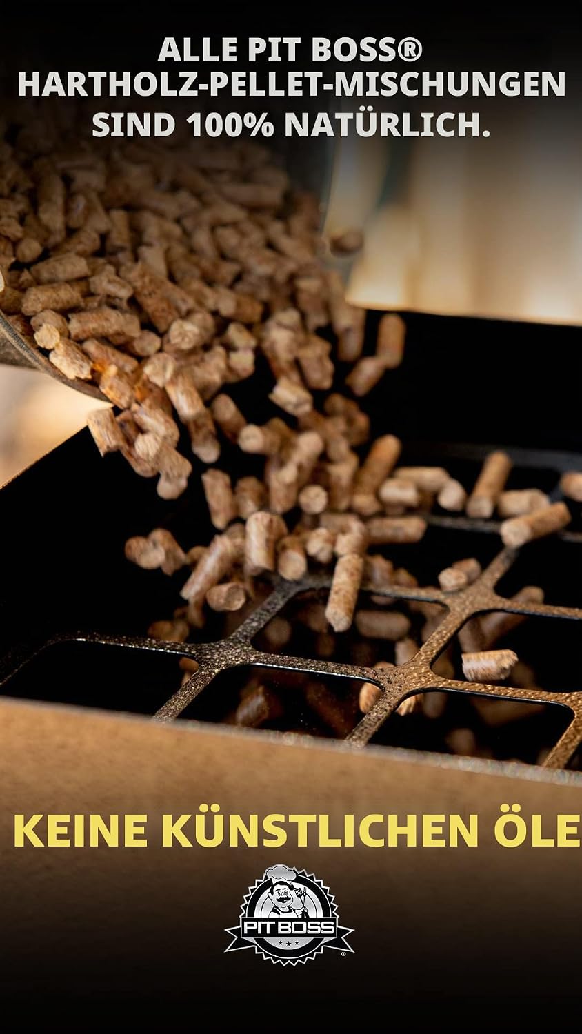 Pit Boss Holzpellets aus natürlichem Hartholz, für Pelletgrills und Smoker, 9 kg Apfel, Apfel