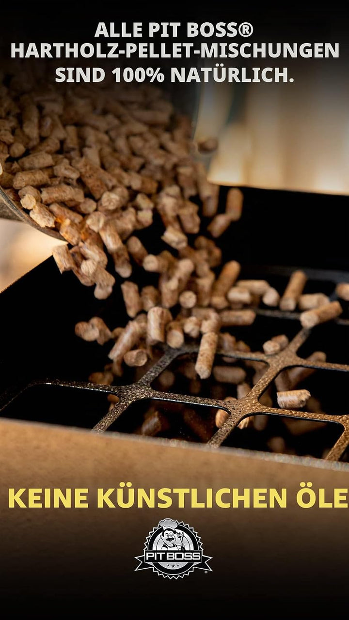 Pit Boss Holzpellets aus natürlichem Hartholz, für Pelletgrills und Smoker, 9 kg Apfel, Apfel