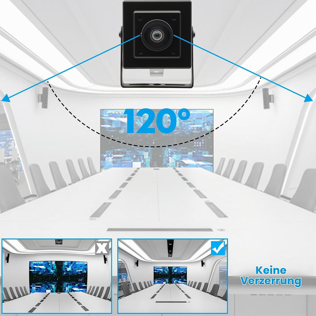 Svpro 16MP USB Kamera Weitwinkel 120 Grad verzerrungsfreie Webcam für Computer Laptop, Embedded Vide