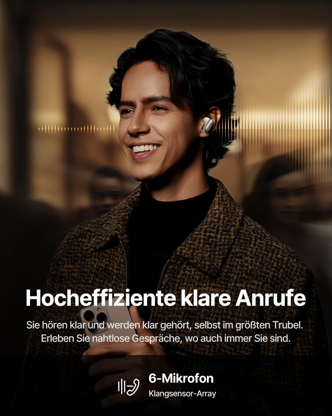 Baseus Inspire XP1 In-Ear Kopfhörer Bluetooth, Sound by Bose, Earbuds mit -50 dB Adaptive Geräuschun