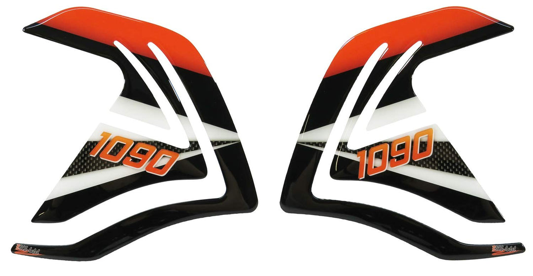 BIKE-label Seitentank Pad Carbon Orange kompatibel für KTM 1090 Adventure + R 800124
