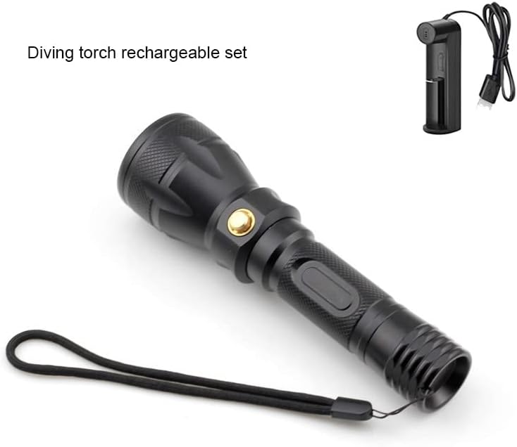 WESLITE Tauchlampe Aufladbar, Tauchlampe LED 1800 Lumen Tauchen Unterwasser Taschenlampe 4 Modi Unte