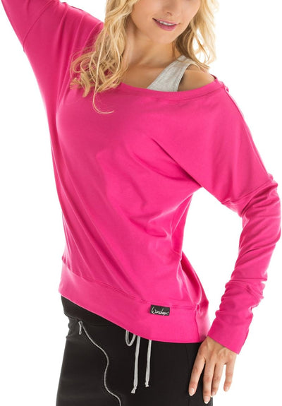 Winshape Damen Freizeit Sport Dance Fitness Longsleeve WS2 M Rosa, M Rosa