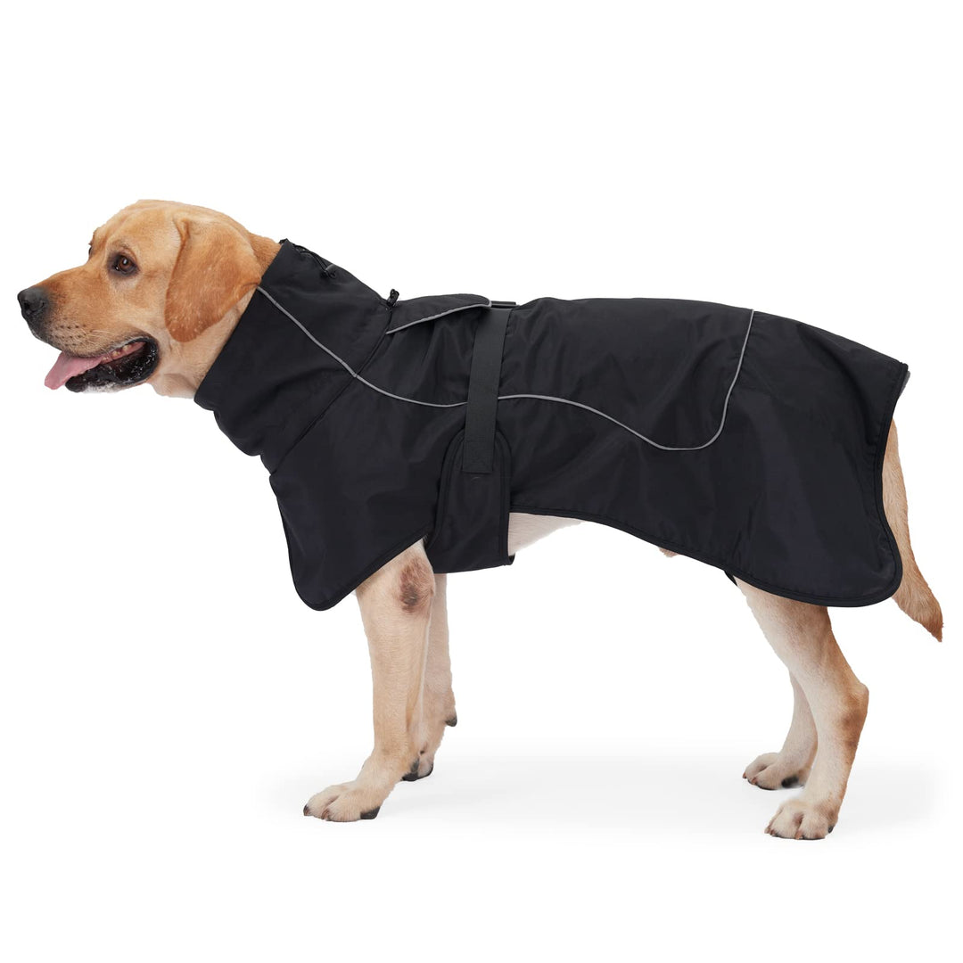 HEYWEAN Hundejacke Wasserdichter Hundemantel Reflektierende Jacke für kaltes Wetter mit weichem Flee