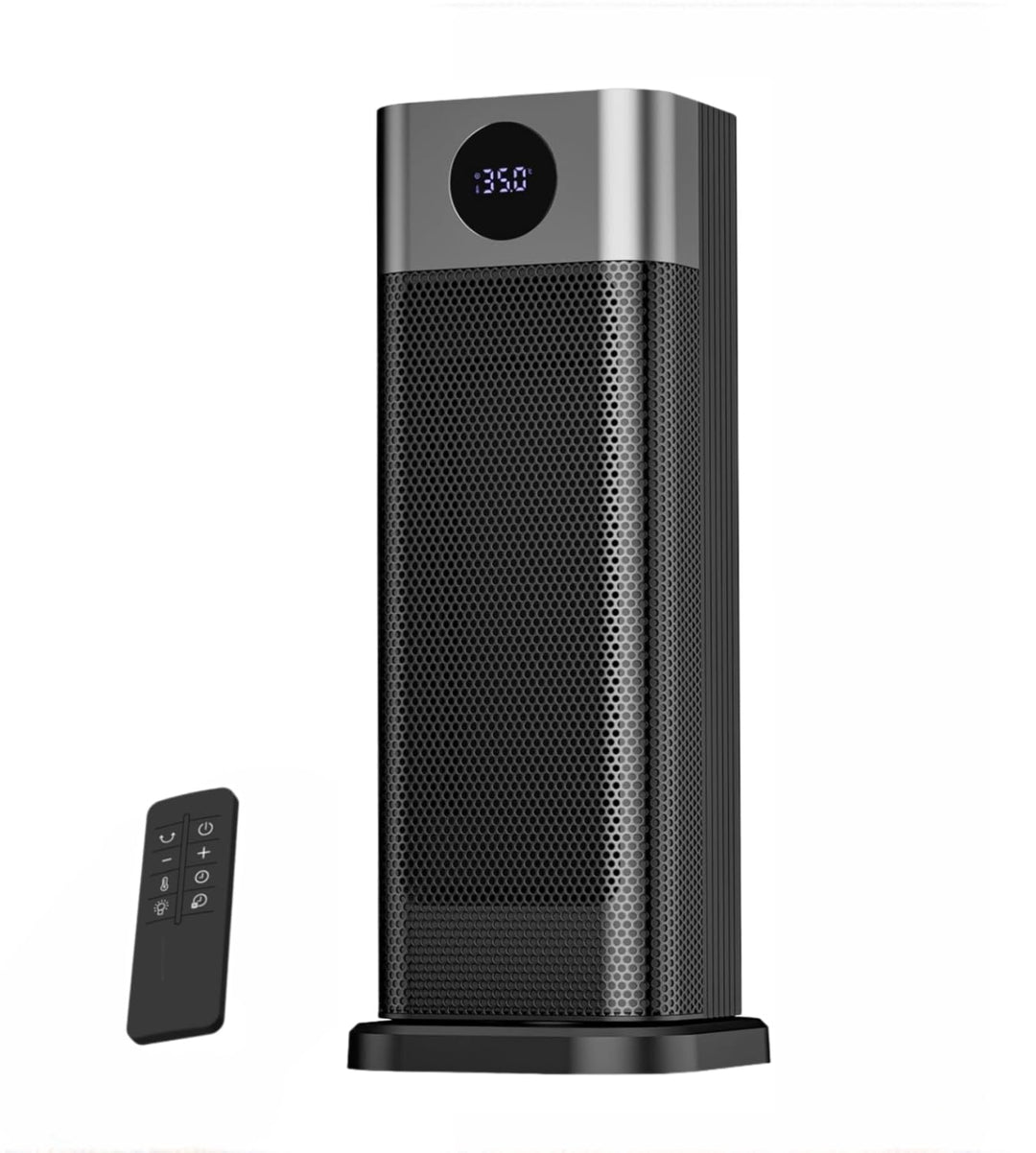 Heizlüfter Energiesparend, 2000W PTC Keramik Heizlüfter Room Heater mit Thermostat Fernbedienung 70°