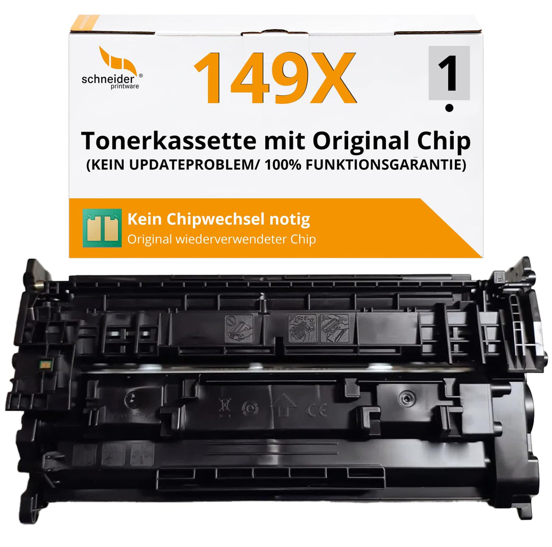 schneiderprintware [Mit Original-Chip | wiederverwendet] Toner kompatibel mit 149A W1490A 149X W1490