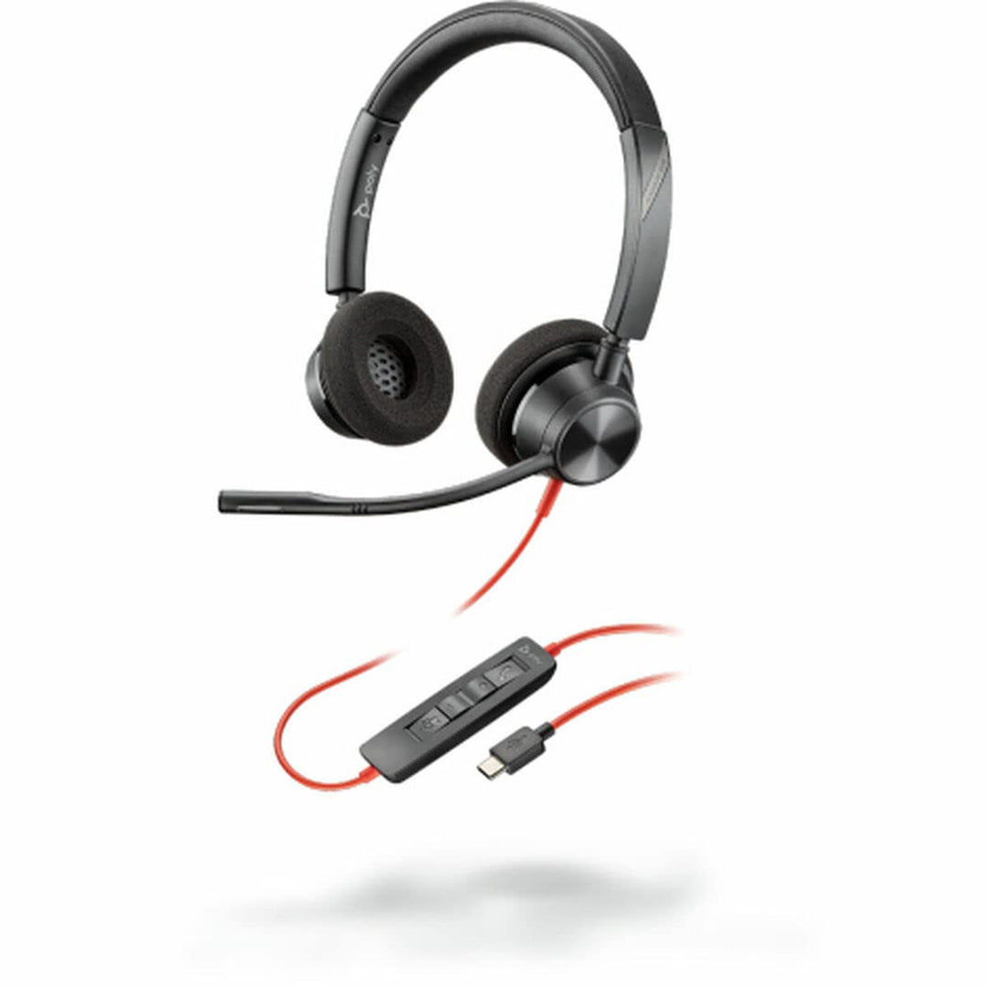 Plantronics – Blackwire 3320 USB-C (Poly) – kabelgebundenes Zwei-Ohr Headset (Stereo) mit Mikrofonar