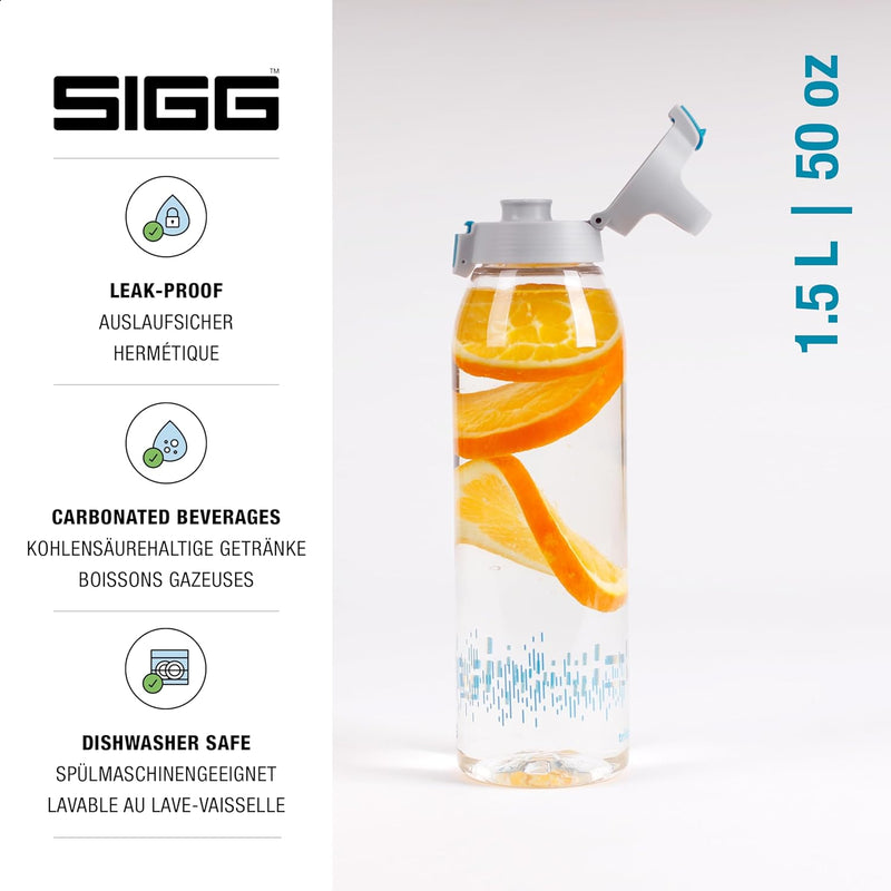 SIGG - Tritan Renew Trinkflasche - Total Clear ONE - Für Kohlensäurehaltige Getränke Geeignet - Spül