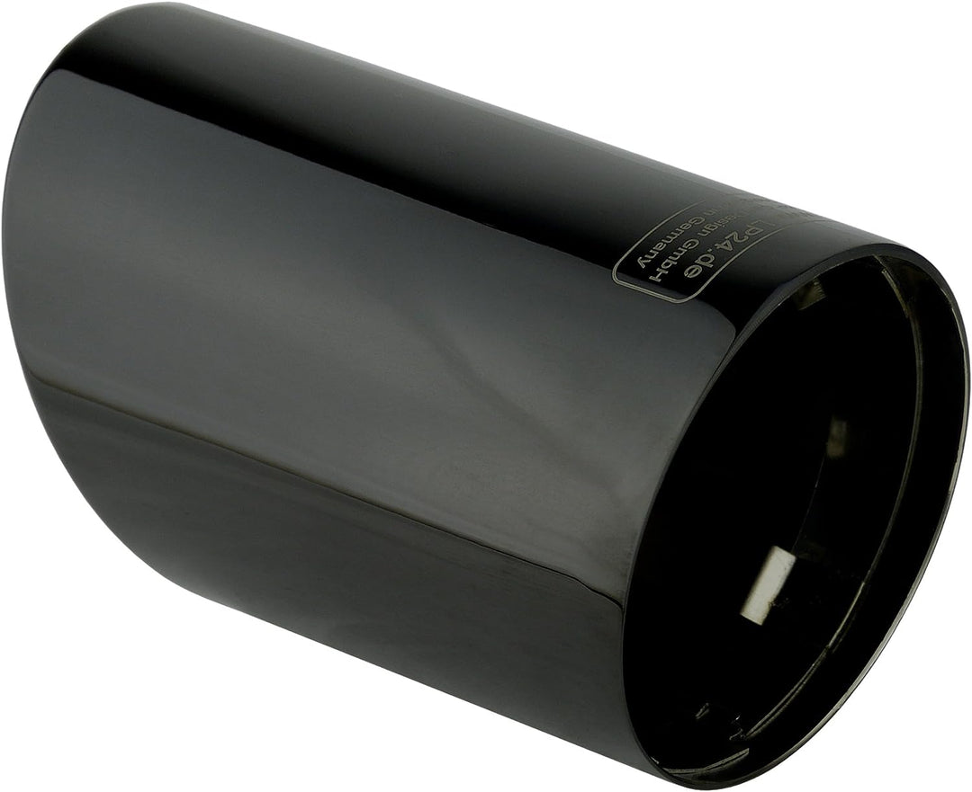 L&amp;P A297 2 Auspuffblenden Auspuffblende Schwarz Chrom Edelstahl poliert kompatibel mit A4 B8 A5 8T P